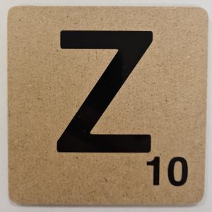 Scrabble Letter Z