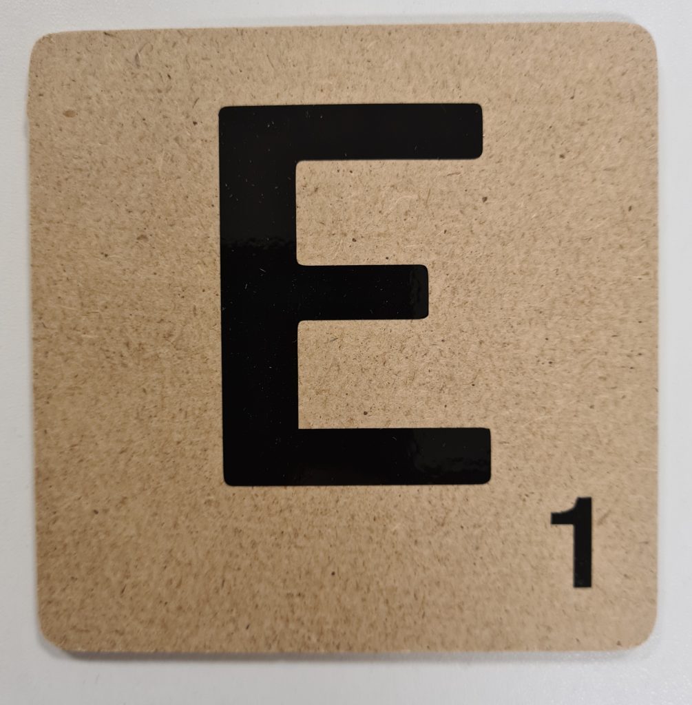 Scrabble Letter E Lise Decoraties