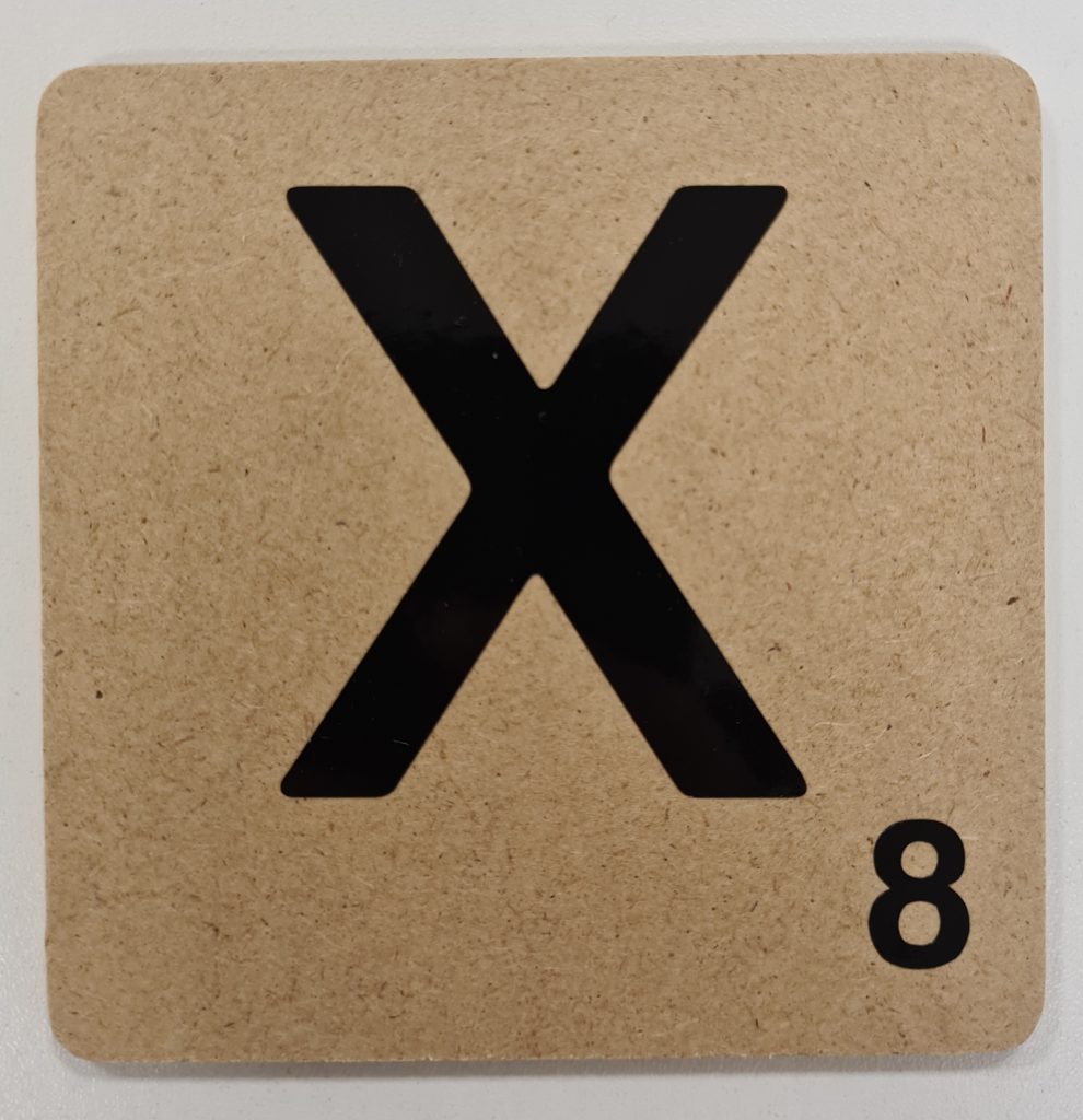 Scrabble Letter X Lise Decoraties